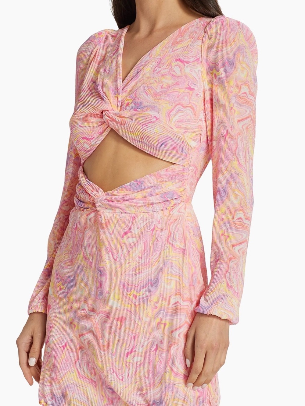LoveShackFancy NWT Nanita Cut-Out Marble MiniDress